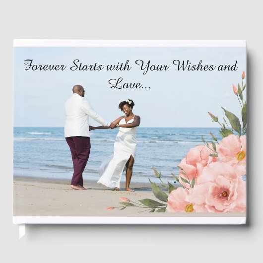 カスタムフォトズ結婚ゲストブック ゲストブック (正面)