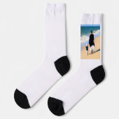 カスタムフォトソックスあなたの写真デザイン ソックス (左)