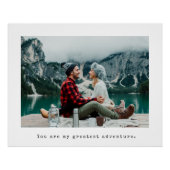 カスタムフォトタイプライターのキャプション ポスター (正面)