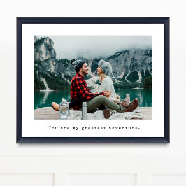 カスタムフォトタイプライターのキャプション ポスター