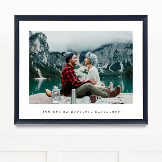 カスタムフォトタイプライターのキャプション ポスター