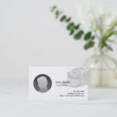 カスタムフォトタイプライタービジネスカード 名刺 (スタンド正面)