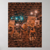 カスタムフォトタイポグラフィユナイト!ポスター ポスター (正面)