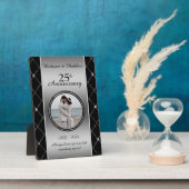 カスタムフォトダイヤモンド周年記念プラーク フォトプラーク (側面)