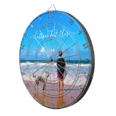 カスタムフォトダーツボードと文字名 ダーツボード (正面右)