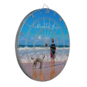 カスタムフォトダーツボードと文字名 ダーツボード (正面左)