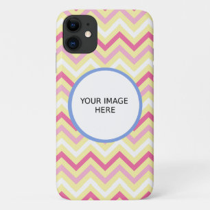 カスタムフォトテンプレート チェブロン ジグザグプリント iPhone 11 ケース