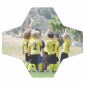 カスタムフォトデザイン自身のプリント写真アップロード サッカーボール (フラット)