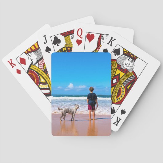 カスタムフォトトランプ独自のデザイン トランプ (裏面)