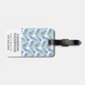 カスタムフォトトロピカルパステルパイナップル ラゲッジタグ (裏面横)