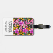 カスタムフォトトロピ葉カルと花 ラゲッジタグ (裏面横)