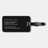 カスタムフォトドッグ愛人ペットパーソナライズされた ラゲッジタグ (裏面横)