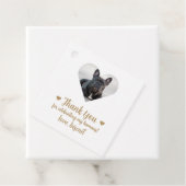 カスタムフォトドッグ結婚式の引き出物ラベル フェイバータグ (インサイチュ)