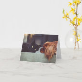 カスタムフォトノートカード カード (黄色い花)