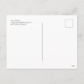 カスタムフォトハッピーニューイヤーGray Script シーズンポストカード (裏面)