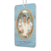 カスタムフォトハッピーファーザーズパパ カーエアーフレッシュナー (左)