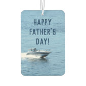 カスタムフォトハッピーファーザーズパパ カーエアーフレッシュナー (裏面)