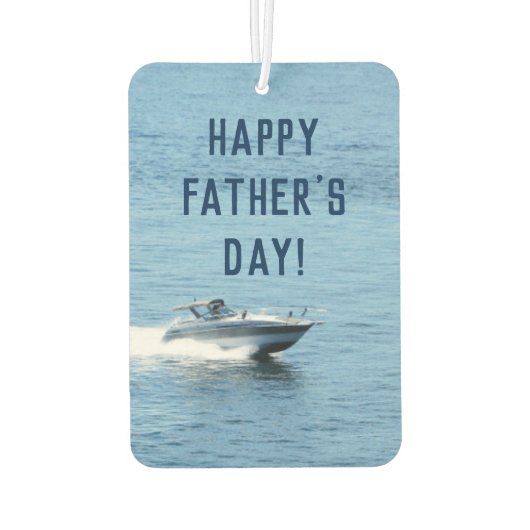 カスタムフォトハッピーファーザーズパパ カーエアーフレッシュナー (裏面)