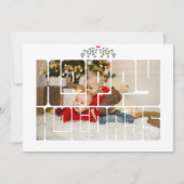 カスタムフォトハッピーホリデータイポグラフィクリスマスカード シーズンカード (正面)