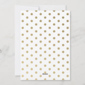 カスタムフォトハンドレタリング可愛フェイク金ゴールドモダン シーズンカード (裏面)