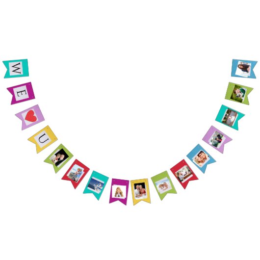 カスタムフォトバナー バンティングフラッグ (全)