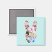 カスタムフォトバニーヘッドイースターギフト マグネット (正面/裏面)