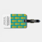 カスタムフォトパイナップルトロピカルフルーツ ラゲッジタグ (裏面横)