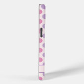 カスタムフォトパステルピンク&パープル水玉模様 Case-Mate iPhoneケース (裏面 / 右)