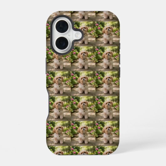 カスタムフォトパターン iPhone 16ケース (裏面)