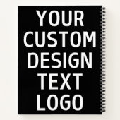 カスタムフォトパーソナライズされたギフトロゴビジネス ノートブック (裏面)