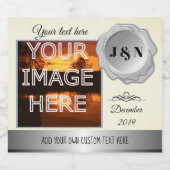 カスタムフォトパーソナライズされたジン リキュールボトルラベル (シングルラベル)