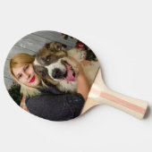 カスタムフォトパーソナライズされたダブル写真 卓球ラケット (横)