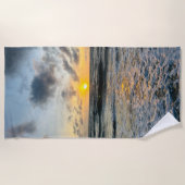 カスタムフォトパーソナライズされたビーチタオル ビーチタオル (正面)