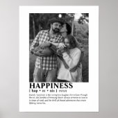 カスタムフォトパーソナライズされた文字ファミリーポートレート ポスター (正面)