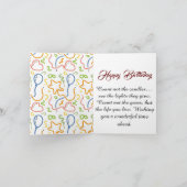 カスタムフォトパーソナライズされた誕生日カード。カード カード (内部)