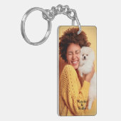カスタムフォトパーソナライズKeychain キーホルダー (正面左)