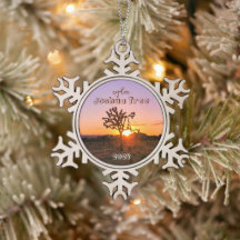 カスタムフォトパープルオレンジサンセットジョシュアツリー