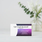 カスタムフォトパープルグラデーショングリッタープロフェッショナル 名刺