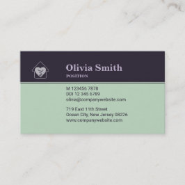 カスタムフォトパープル&ブルーホームビ気にジネスカード ロイヤリティカード