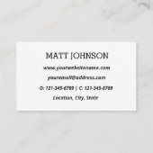 カスタムフォトビジネスコンサルタント |名刺 名刺 (裏面)