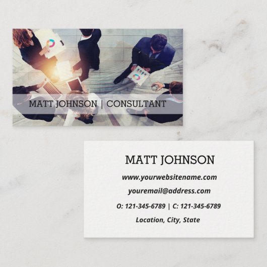 カスタムフォトビジネスコンサルタント |名刺 名刺 (正面/裏面)