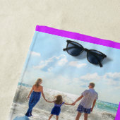 カスタムフォトビーチタオルあなたの写真文字 ビーチタオル (インサイチュ)