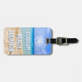 カスタムフォトビーチラゲッジタグ ラゲッジタグ (正面横)