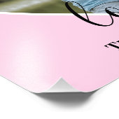 カスタムフォトピンクハートフレーム書モダン跡 フォトプリント (角)