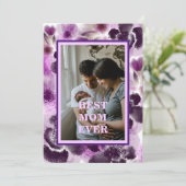 カスタムフォトピンクフローラ母の日 シーズンカード (スタンド正面)