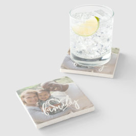 カスタムフォトファミリースクリプト ストーンコースター