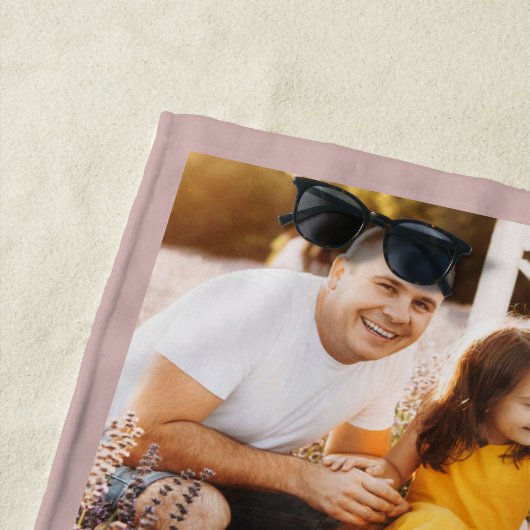 カスタムフォトファミリーフレンズモダンおもしろい赤面 ビーチタオル (インサイチュ)