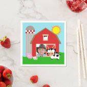 カスタムフォトファーム誕生日紙ナプキンス スタンダードカクテルナプキン (インサイチュ)