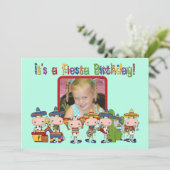 カスタムフォトフィエスタ誕生日招待状 招待状 (スタンド正面)