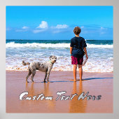 カスタムフォトフォイルプリントギフトあなたの写真と文字 箔ポスター (正面)